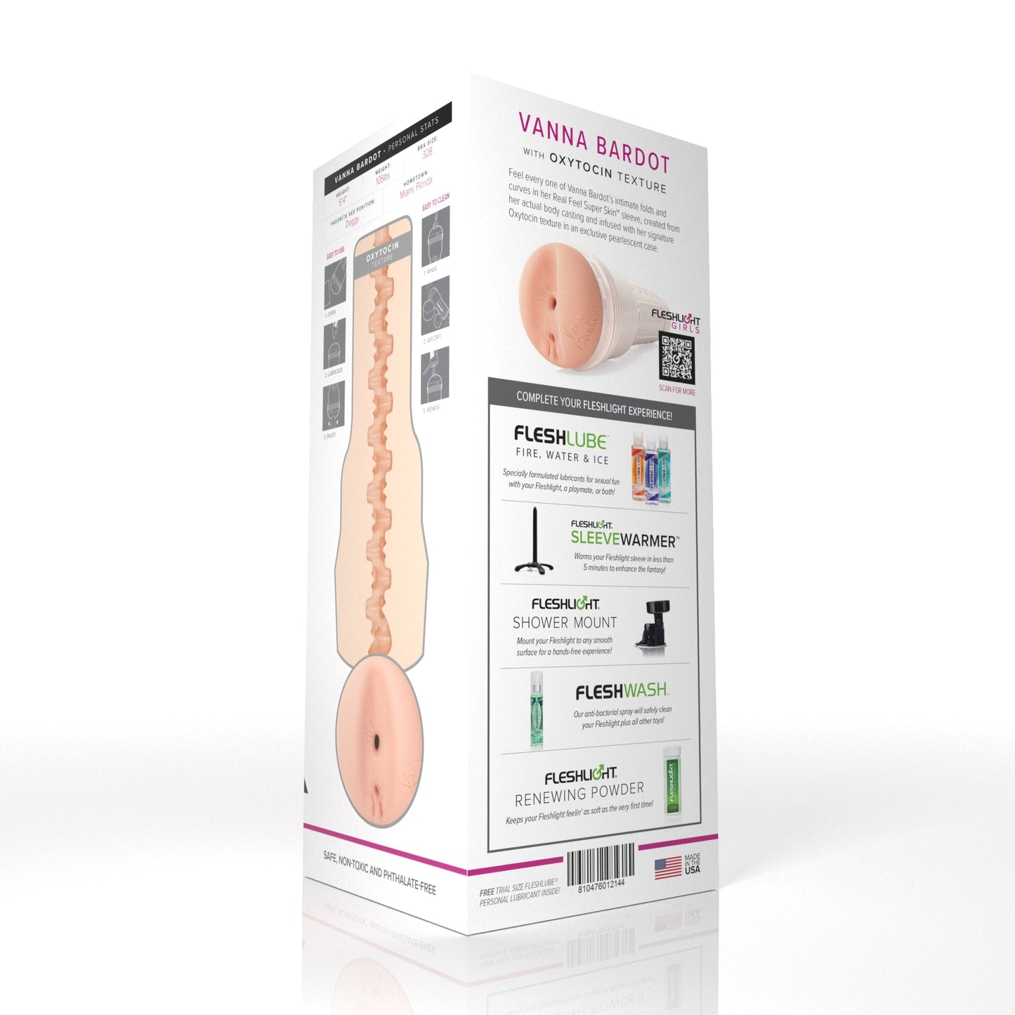 Vanna Bardot Fleshlight Oxytocin (Butt) With Case Fleshlight